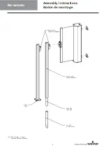 Preview for 6 page of weinor Paravento Assembly Instructions Manual