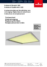 weinor Sottezza II OptiStretch/LED Replacement Instructions Manual preview