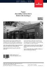 weinor Topas Assembly Instructions Manual preview