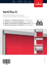 Preview for 1 page of weinor VertiTex II Maintenance Instructions And Directions For Use