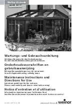 Preview for 1 page of weinor WeiTop Vivienda Maintenance Instruction