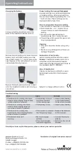 Preview for 4 page of weinor WeiTronic Remoto 1 Operating Instructions Manual