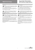 Preview for 5 page of weinor WGM 2030 Design Maintenance Instructions And Directions For Use