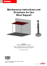 weinor Wind Support Maintenance Instructions Directions For Use preview