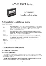 Preview for 1 page of weintek MT-6050iV3 Series Installation Instructions Manual