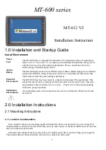 weintek MT-612 Installation Instruction предпросмотр