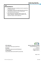 Preview for 16 page of Weinzierl 5188 Operation And Installation Manual