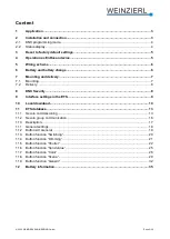 Preview for 2 page of Weinzierl 5326 Operation And Installation Manual