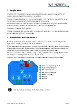 Предварительный просмотр 3 страницы Weinzierl 5474 Operation And Installation Manual