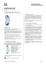 Weinzierl KNX IO 534 (4D) Operation And Installation Manual preview