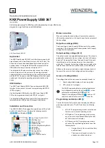 Preview for 1 page of Weinzierl KNX PowerSupply USB 367 Operation And Installation Manual