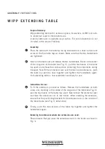 Preview for 1 page of Weishaupl WIPP EXTENDING TABLE Assembly Instructions