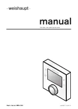 Weishaupt WEM-RG1 Installation And Operating Instruction Manual предпросмотр