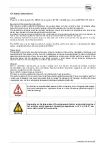 Предварительный просмотр 5 страницы WEISS HP140 Operating Instructions Manual