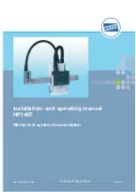 WEISS HP140T Installation And Operating Manual preview