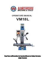 Предварительный просмотр 1 страницы WEISS VM18L Operator'S Manual