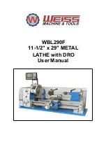 Предварительный просмотр 1 страницы WEISS WBL290F User Manual