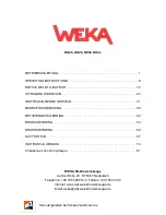 Предварительный просмотр 1 страницы Weka DK26 Operating Instructions Manual