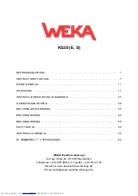 Предварительный просмотр 1 страницы Weka KS30 Instructions For Use Manual