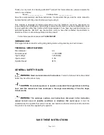 Preview for 2 page of Wel-Bilt 21403 Owner'S Manual