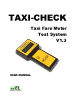 Preview for 1 page of WEL TAXI-CHECK User Manual