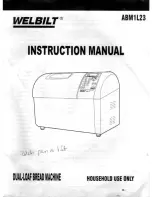 Preview for 1 page of Welbilt ABM1L23 Instruction Manual