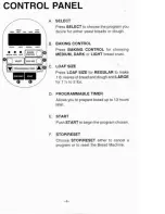 Предварительный просмотр 7 страницы Welbilt ABM4100T Instruction Manual And Recipe Booklet