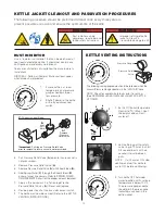 Preview for 16 page of Welbilt Cleveland KEL-100 Installation, Operation, Maintenance, Parts & Service