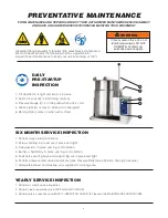 Preview for 9 page of Welbilt Cleveland KGT12TGB Installation, Operation, Maintenance, Parts & Service