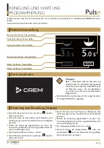 Preview for 75 page of Welbilt CREM Pulse User Manual