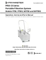 Preview for 1 page of Welbilt Frymaster MPF50 Operation, Service And Parts Manual