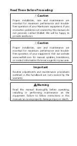 Предварительный просмотр 5 страницы Welbilt Manitowoc RCU1075 Technician'S Handbook