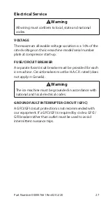 Предварительный просмотр 27 страницы Welbilt Manitowoc RCU1075 Technician'S Handbook