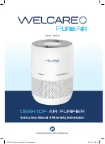 Предварительный просмотр 1 страницы Welcare PureAir WPA100 Instruction Manual &  Warranty Information