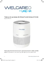 Предварительный просмотр 2 страницы Welcare PureAir WPA100 Instruction Manual &  Warranty Information