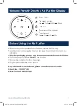 Предварительный просмотр 7 страницы Welcare PureAir WPA100 Instruction Manual &  Warranty Information