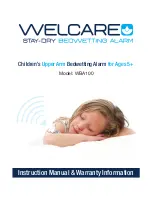 Предварительный просмотр 1 страницы Welcare WBA100 Instruction Manual &  Warranty Information