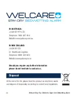 Preview for 20 page of Welcare WBA100 Instruction Manual &  Warranty Information