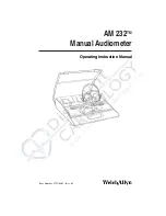 Предварительный просмотр 1 страницы Welch Allyn AM 232 Operating Instructions Manual