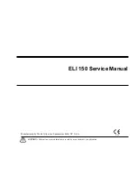 Предварительный просмотр 1 страницы Welch Allyn ELI 150 Service Manual