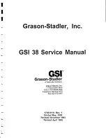 Preview for 1 page of Welch Allyn GSI 38 Service Manual