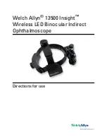 Welch Allyn Insight 13500 Directions For Use Manual предпросмотр