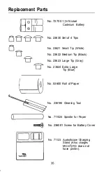 Preview for 36 page of Welch Allyn MicroTymp Operating Instructions Manual