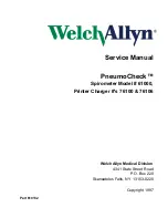 Welch Allyn PneumoCheck 61000 Service Manual preview