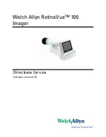 Welch Allyn RetinaVue 100 Imager Directions For Use Manual preview