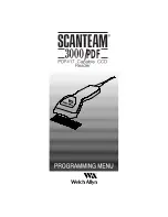 Preview for 1 page of Welch Allyn Scanteam 3000-X2 Programming Menu Manual