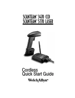 Welch Allyn SCANTEAM 3470 CCD Quick Start Manual preview