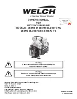 Welch 2567B-01 Owner'S Manual preview