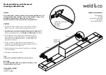 Preview for 1 page of weld & co Wall Shelf Mounting Instructions