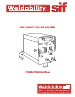 Preview for 1 page of Weldability MIG160T Instruction Manual